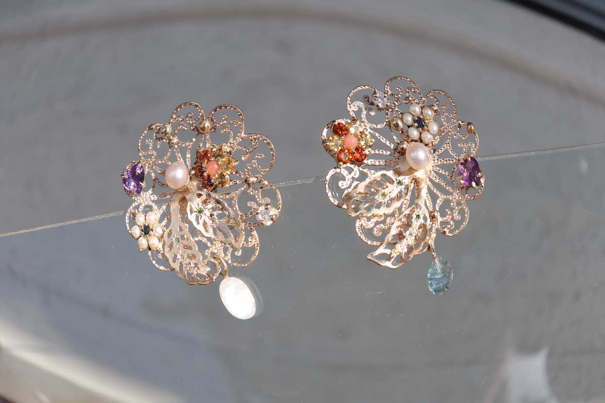 cluster earrings